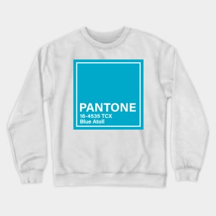 pantone 16-4535 TCX Blue Atoll Crewneck Sweatshirt